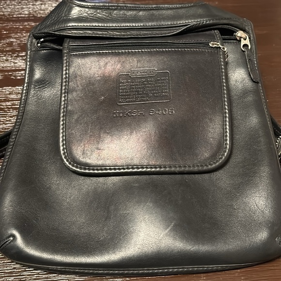 Vintage Black Coach Backpack - Picture 4 of 9